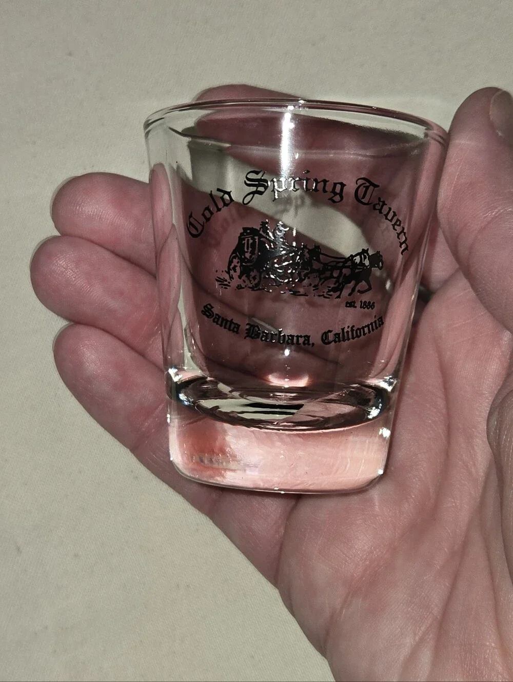Cold Spring Tavern Shot Glass Set Of 2 From Santa Barbara Historic Restaurant